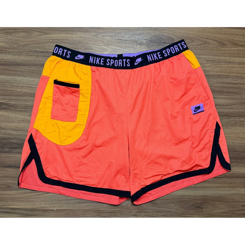 Nike Sportswear Clash Training Mesh Utility Shorts Orange (BV3249-850) Sz 2XL
